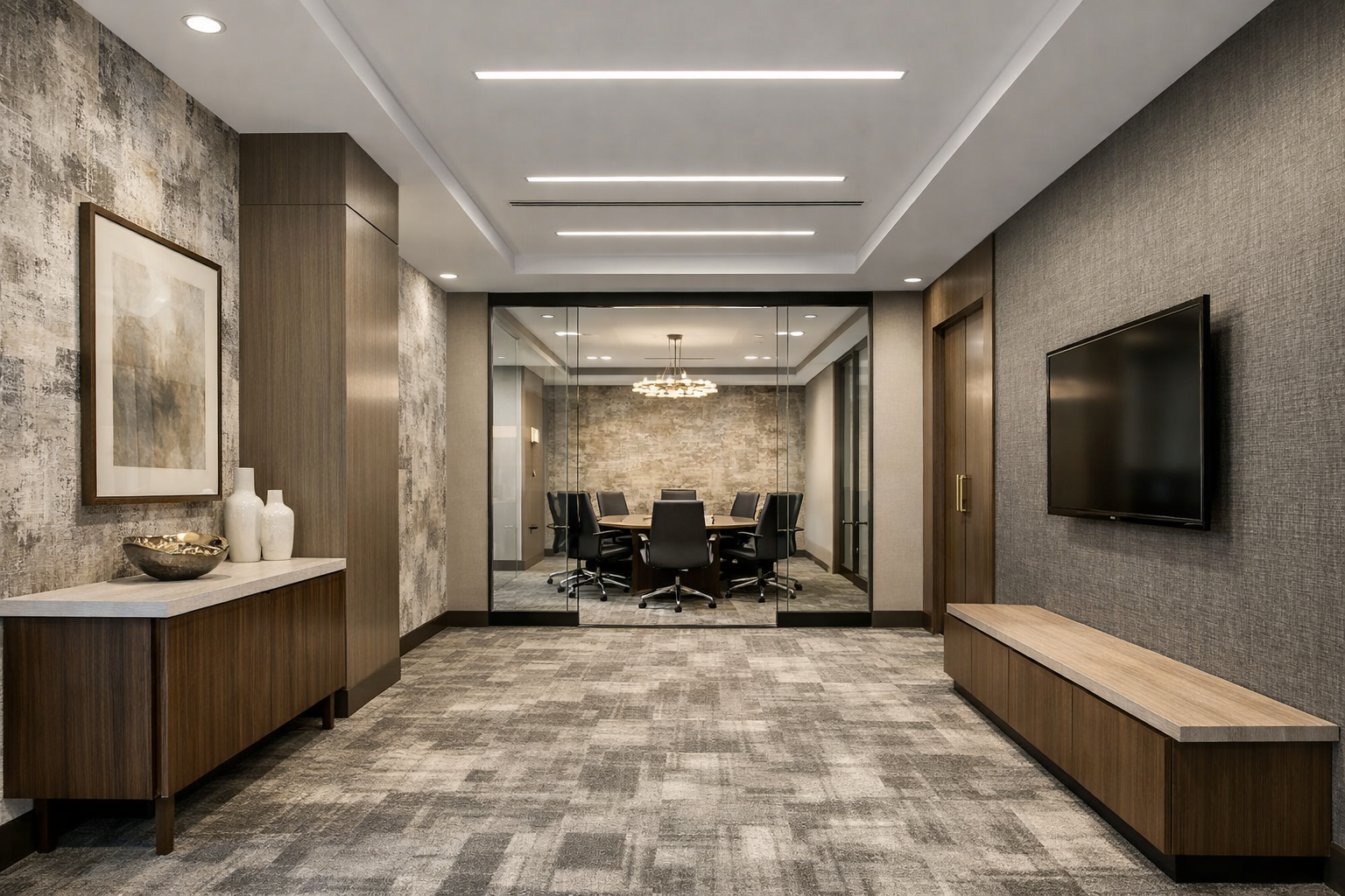 Carpet Surgeons Inc commercial wallpaper installation in Jacksonville FL